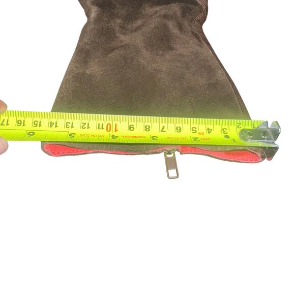 Born Women’s Suede Calf High Boots Brown Flat Comfort Size 7.5 (W8175) - Picture 3 of 10